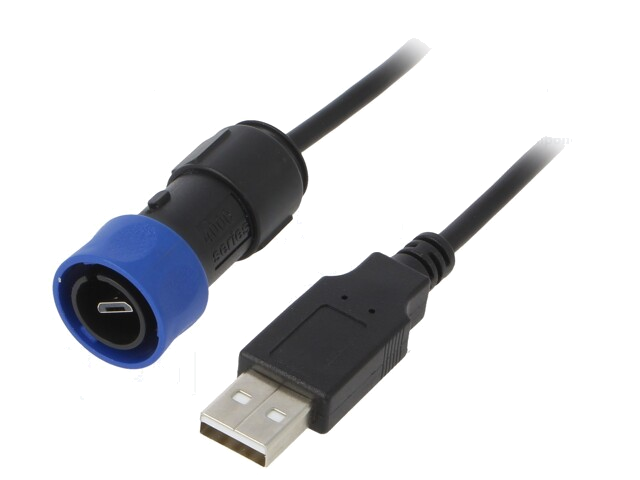 Verloopstuk: kabel-adapter; bajonet; USB Buccaneer; IP68; 2m Verloopstuk: kabel-adapter; bajonet; USB Buccaneer; IP68; 2m